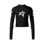 Perfect Moment Cable Merino Wool Sweater in Black | Sweaters | Coveti