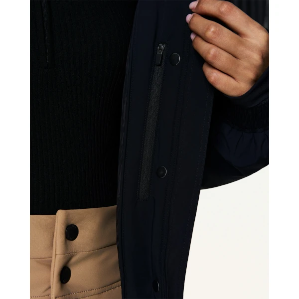 Perfect Moment Celeste Down Ski Jacket in Black, view 6 | Jackets | Coveti