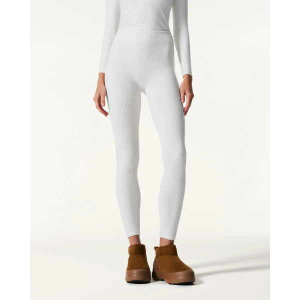 Perfect Moment Chalet Base Layer Pant in Snow White, view 3 | Leggings | Coveti