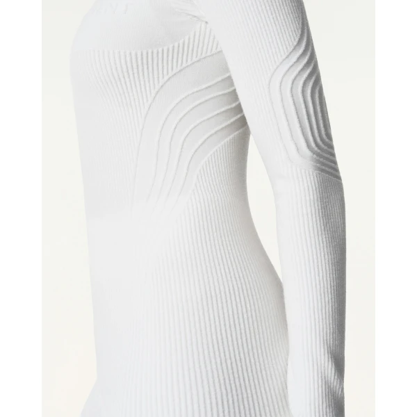 Perfect Moment Chalet Base Layer Top in Snow White, view 5 | Long Sleeve | Coveti
