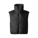 Perfect Moment Chevron Down Gilet in Black | Vests | Coveti