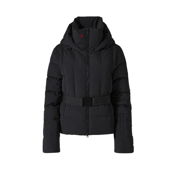 Classic Waisted Down Ski Jacket in Black