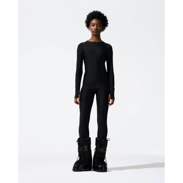 Perfect Moment Compression Legging in Black, view 5 | Leggings | Coveti