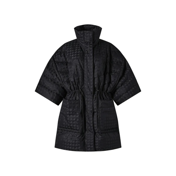 Perfect Moment Cosmo Cape Jacket in Black Houndstooth | Jackets | Coveti