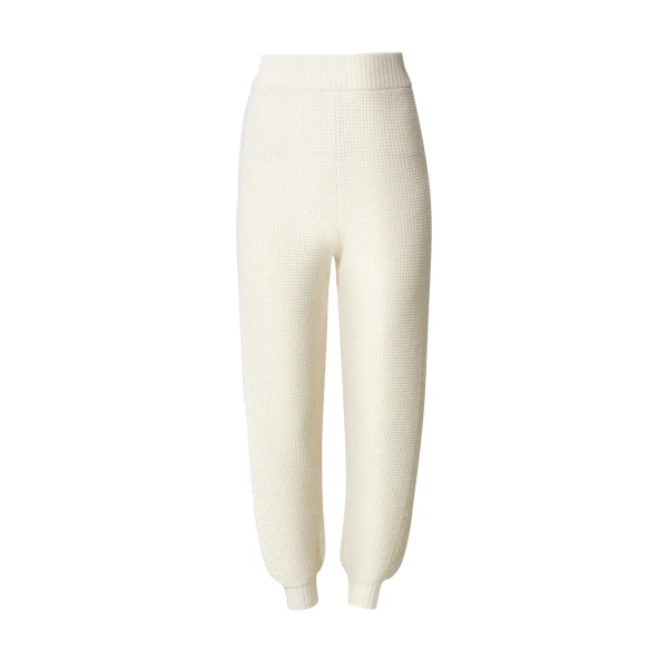Crystal Merino Wool Jogger in Cream