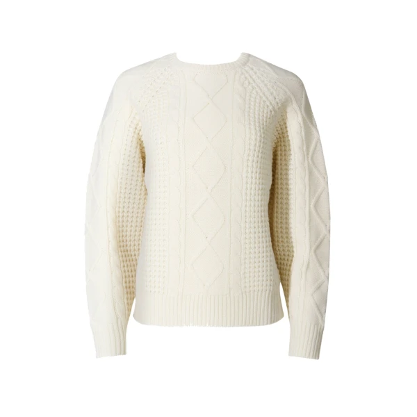 Perfect Moment Crystal Merino Wool Sweater in Cream | Sweaters | Coveti