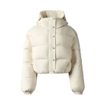 Perfect Moment Down Cropped Puffer Jacket in Snow White | Jackets | Coveti