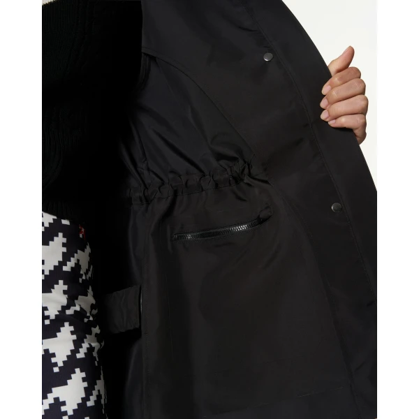 Perfect Moment Drawstring Windbreaker Jacket in Black, view 5 | Jackets | Coveti