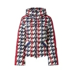 Perfect Moment Duvet Down Ski Jacket in Houndstooth | Jackets | Coveti