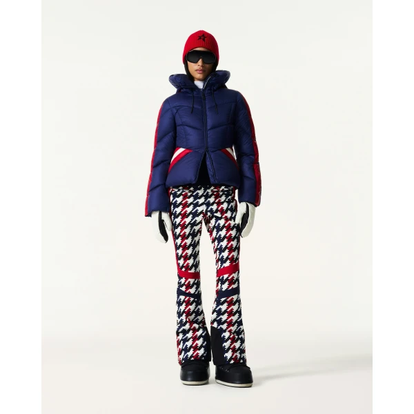 Perfect Moment Duvet Down Ski Jacket in Navy, view 2 | Jackets | Coveti