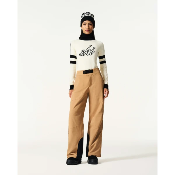 Perfect Moment High-Tech Ski Pant in Camel, view 2 | Pants | Coveti