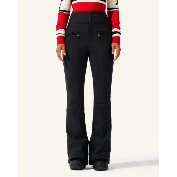 Perfect Moment High-Waist Aurora Flare Ski Pant in Black 2192, view 3 | Pants | Coveti