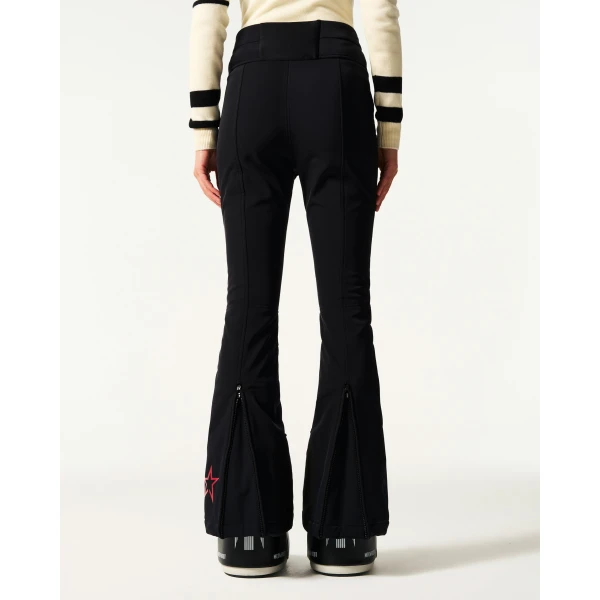 Perfect Moment High-Waist Aurora Flare Ski Pant in Black, view 4 | Pants | Coveti