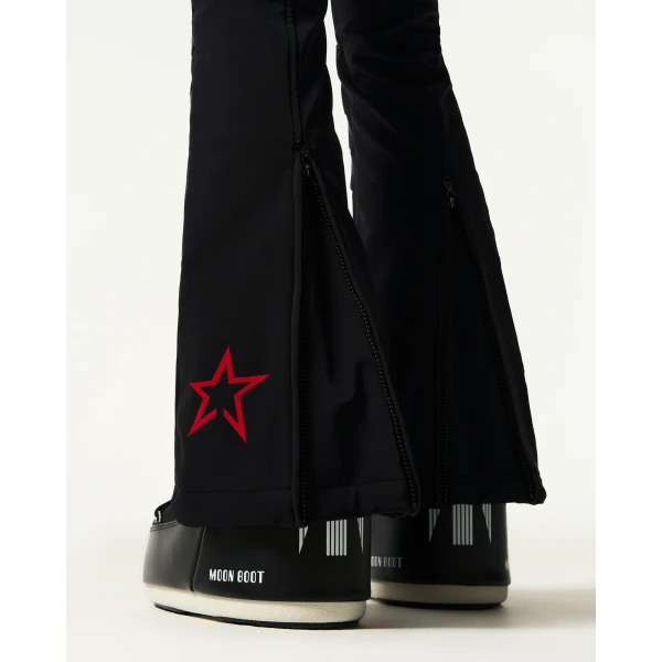 Perfect Moment High-Waist Aurora Flare Ski Pant in Black, view 5 | Pants | Coveti