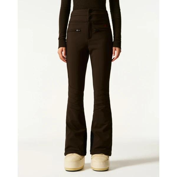 Perfect Moment High-Waist Aurora Flare Ski Pant in Brown, view 3 | Pants | Coveti