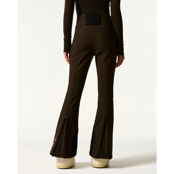 Perfect Moment High-Waist Aurora Flare Ski Pant in Brown, view 4 | Pants | Coveti