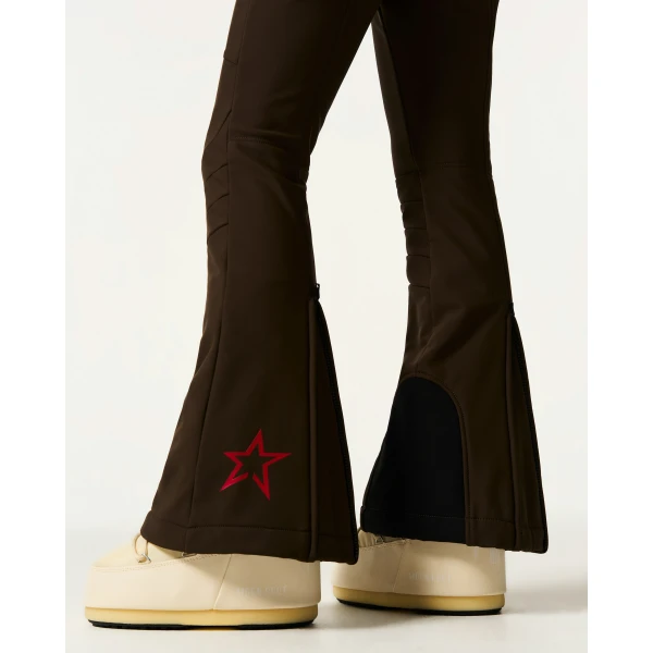 Perfect Moment High-Waist Aurora Flare Ski Pant in Brown, view 5 | Pants | Coveti