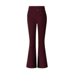 Perfect Moment High-Waist Aurora Flare Ski Pant in Burgundy | Pants | Coveti