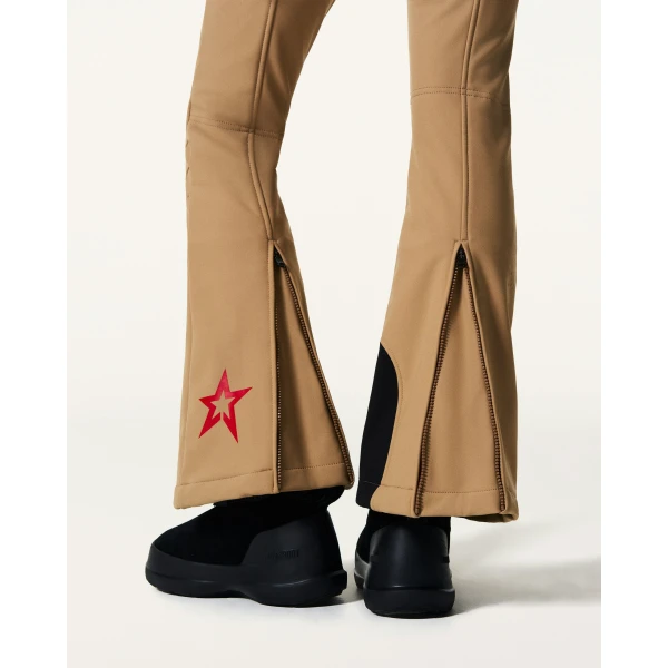 Perfect Moment High-Waist Aurora Flare Ski Pant in Camel, view 5 | Pants | Coveti