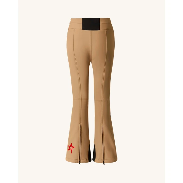 Perfect Moment High-Waist Aurora Flare Ski Pant in Camel, view 6 | Pants | Coveti