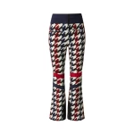 Perfect Moment High-Waist Aurora Flare Ski Pant in Houndstooth | Pants | Coveti