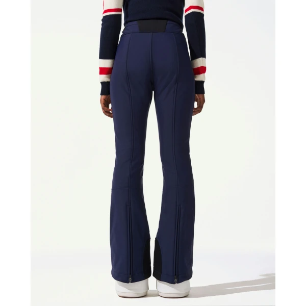 Perfect Moment High-Waist Aurora Flare Ski Pant in Navy 2191, view 4 | Pants | Coveti