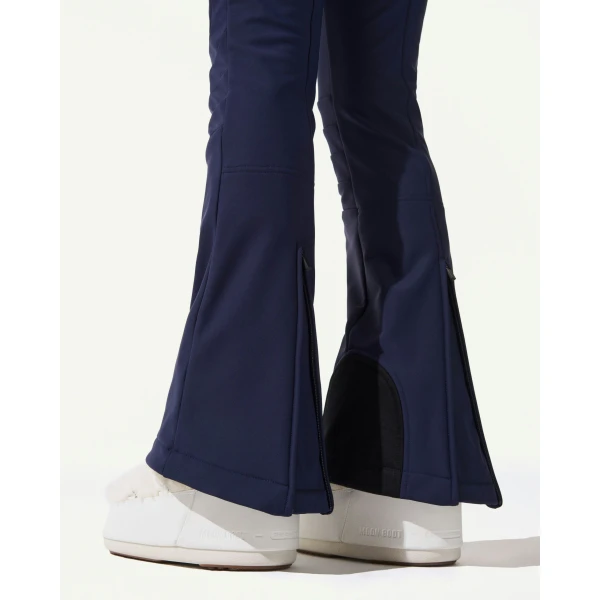 Perfect Moment High-Waist Aurora Flare Ski Pant in Navy 2191, view 6 | Pants | Coveti