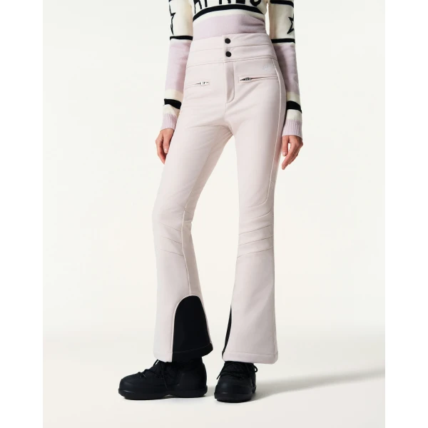 Perfect Moment High-Waist Aurora Flare Ski Pant in Oyster Pink, view 2 | Pants | Coveti