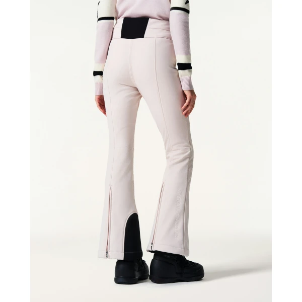 Perfect Moment High-Waist Aurora Flare Ski Pant in Oyster Pink, view 3 | Pants | Coveti