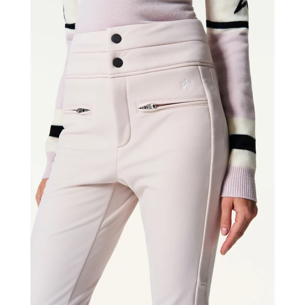 Perfect Moment High-Waist Aurora Flare Ski Pant in Oyster Pink, view 4 | Pants | Coveti