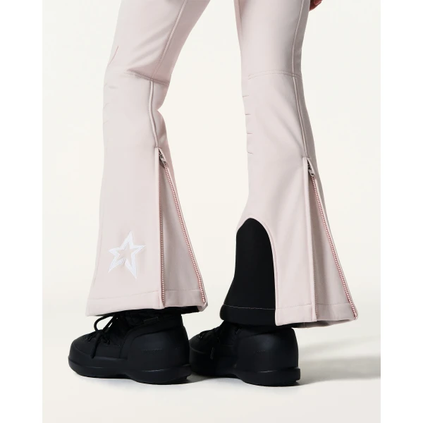 Perfect Moment High-Waist Aurora Flare Ski Pant in Oyster Pink, view 5 | Pants | Coveti