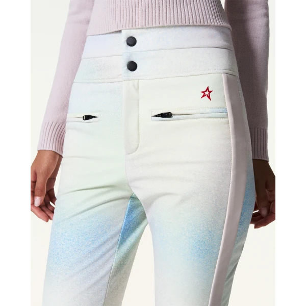 Perfect Moment High-Waist Aurora Flare Ski Pant in Pastel Rainbow, view 5 | Pants | Coveti