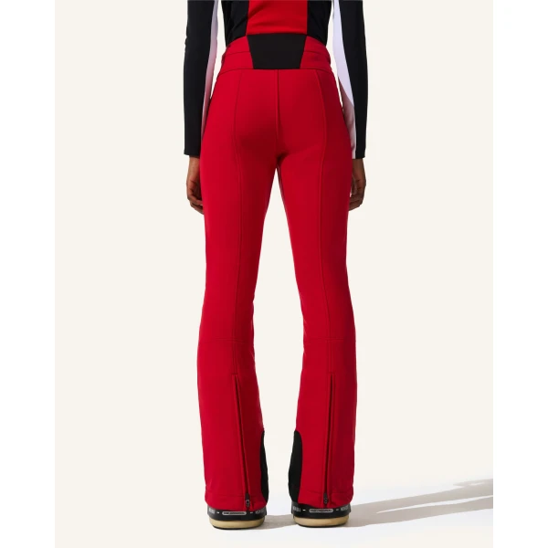 Perfect Moment High-Waist Aurora Flare Ski Pant in Red 1702, view 4 | Pants | Coveti
