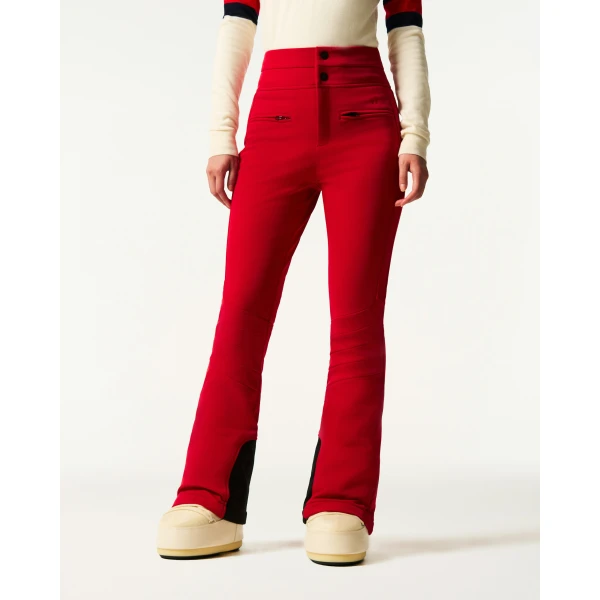 Perfect Moment High-Waist Aurora Flare Ski Pant in Red, view 3 | Pants | Coveti