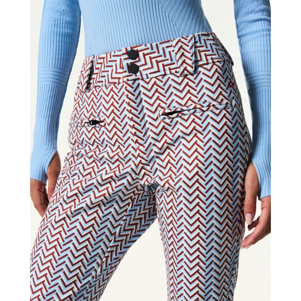 Perfect Moment High-Waist Aurora Flare Ski Pant in Sky Blue, view 4 | Pants | Coveti