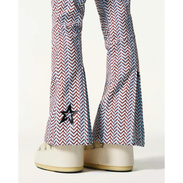 Perfect Moment High-Waist Aurora Flare Ski Pant in Sky Blue, view 5 | Pants | Coveti