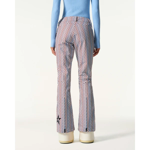 Perfect Moment High-Waist Aurora Flare Ski Pant in Sky Blue, view 6 | Pants | Coveti
