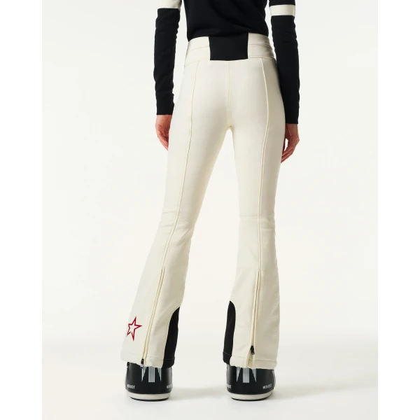 Perfect Moment High-Waist Aurora Flare Ski Pant in Snow White, view 4 | Pants | Coveti