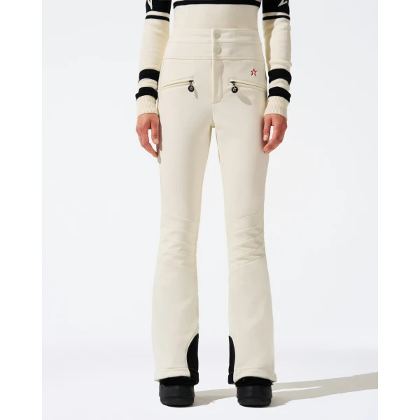 Perfect Moment High-Waist Aurora Flare Ski Pant in White, view 2 | Pants | Coveti