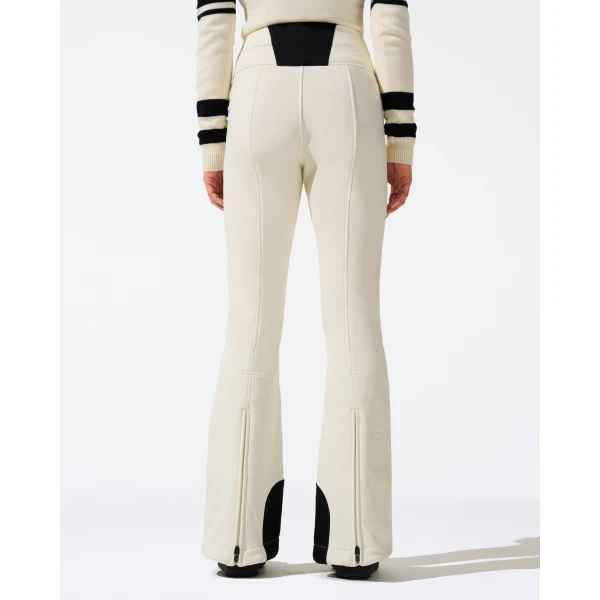 Perfect Moment High-Waist Aurora Flare Ski Pant in White, view 3 | Pants | Coveti
