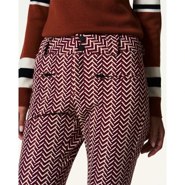 Perfect Moment High-Waist Aurora Flare Ski Pant in Wine, view 5 | Pants | Coveti