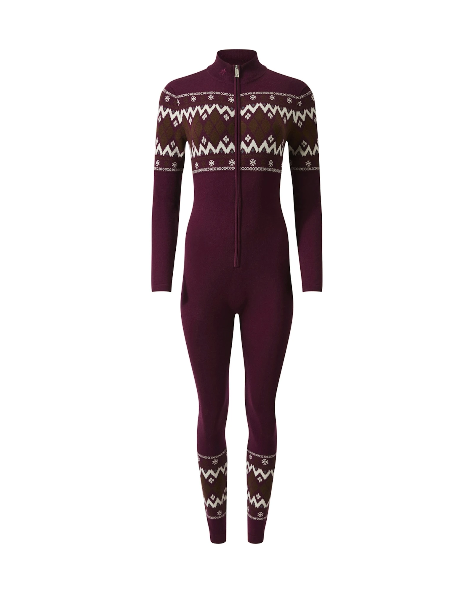 Perfect Moment Intarsia-Knit Merino Wool Jumpsuit in Burgundy Perfect Moment Intarsia-Knit Merino Wool Jumpsuit in Burgundy | Jumpsuit | Coveti