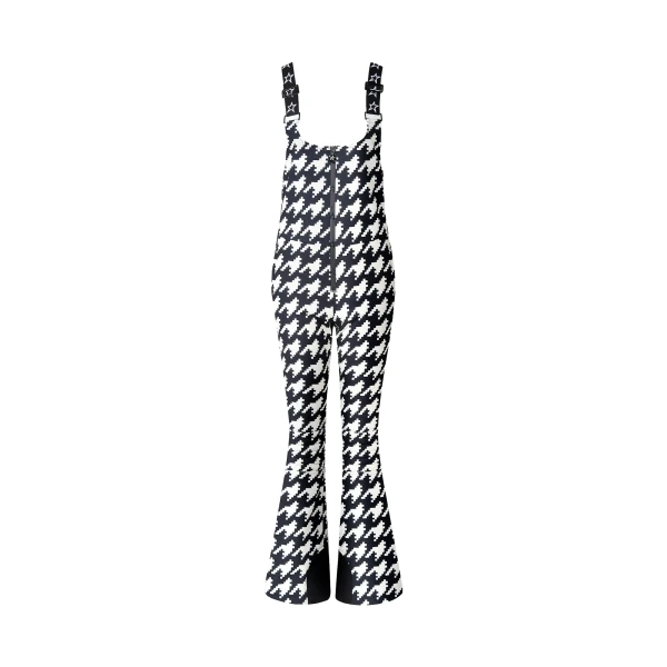 Perfect Moment JG Bib Ski Pant in Black and White Houndstooth | Pants | Coveti