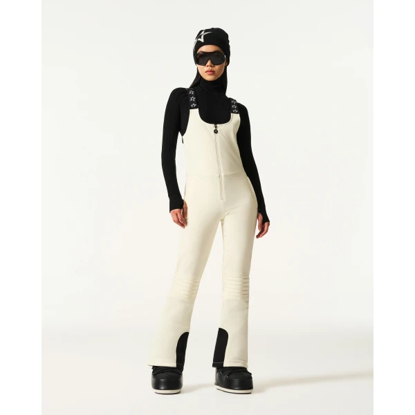 Perfect Moment JG Bib Ski Pant in White, view 2 | Pants | Coveti