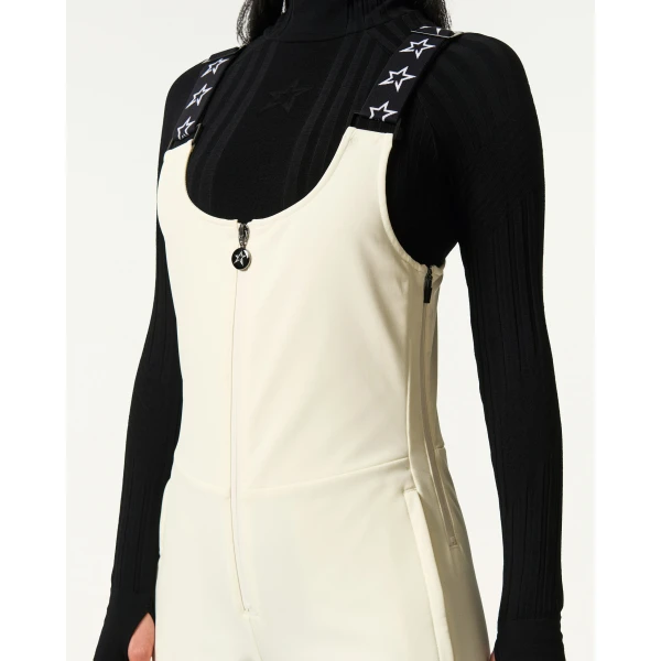Perfect Moment JG Bib Ski Pant in White, view 4 | Pants | Coveti