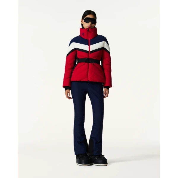 Perfect Moment JG Down Ski Jacket in Red, view 2 | Jackets | Coveti