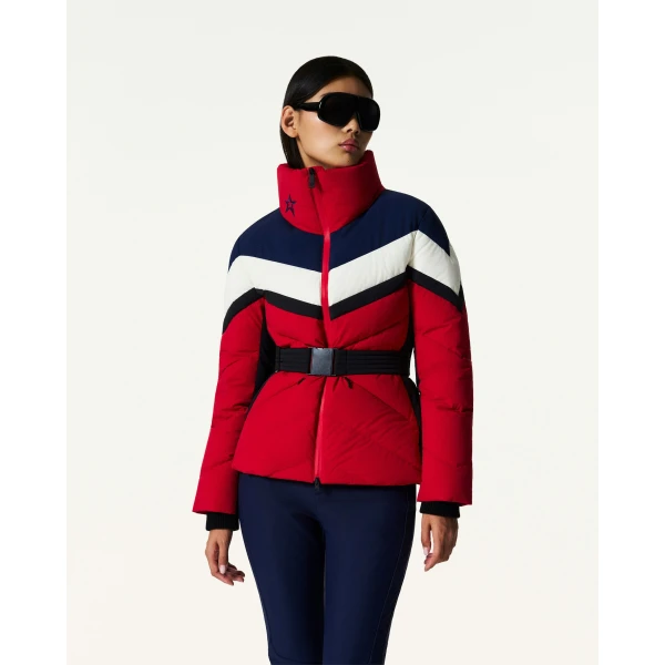 Perfect Moment JG Down Ski Jacket in Red, view 3 | Jackets | Coveti