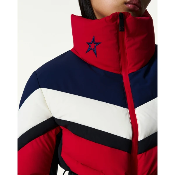 Perfect Moment JG Down Ski Jacket in Red, view 4 | Jackets | Coveti