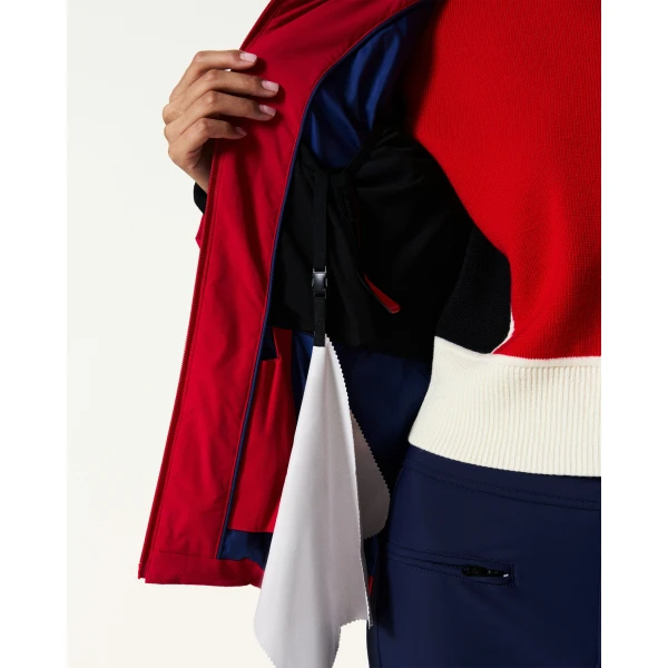 Perfect Moment JG Down Ski Jacket in Red, view 6 | Jackets | Coveti