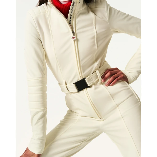 Perfect Moment JG Ski Suit in Snow White, view 4 | Jumpsuit | Coveti